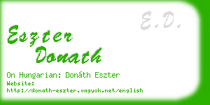 eszter donath business card